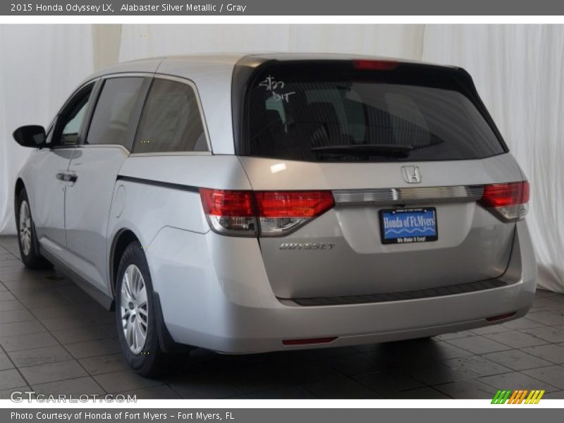 Alabaster Silver Metallic / Gray 2015 Honda Odyssey LX