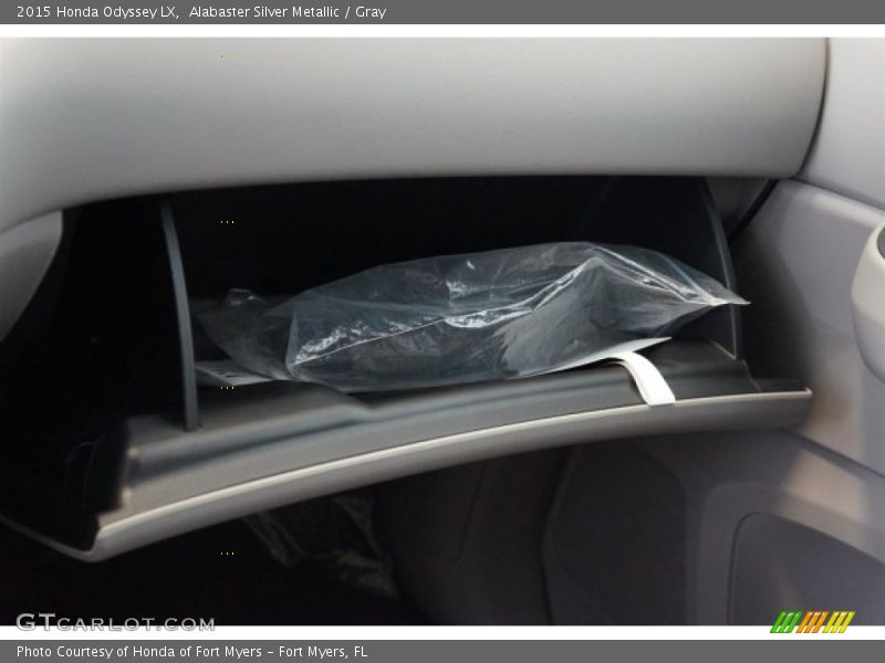 Alabaster Silver Metallic / Gray 2015 Honda Odyssey LX
