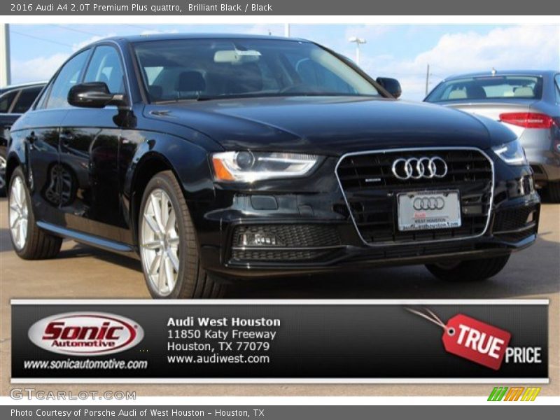 Brilliant Black / Black 2016 Audi A4 2.0T Premium Plus quattro