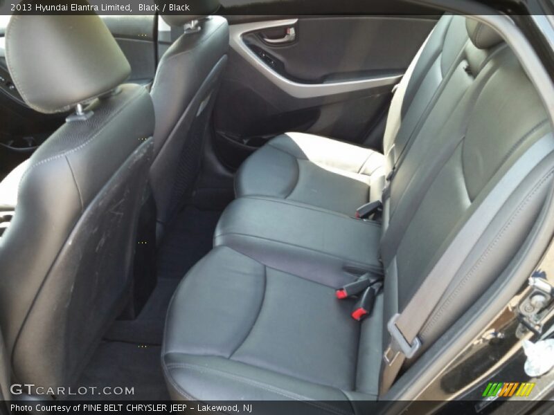 Black / Black 2013 Hyundai Elantra Limited