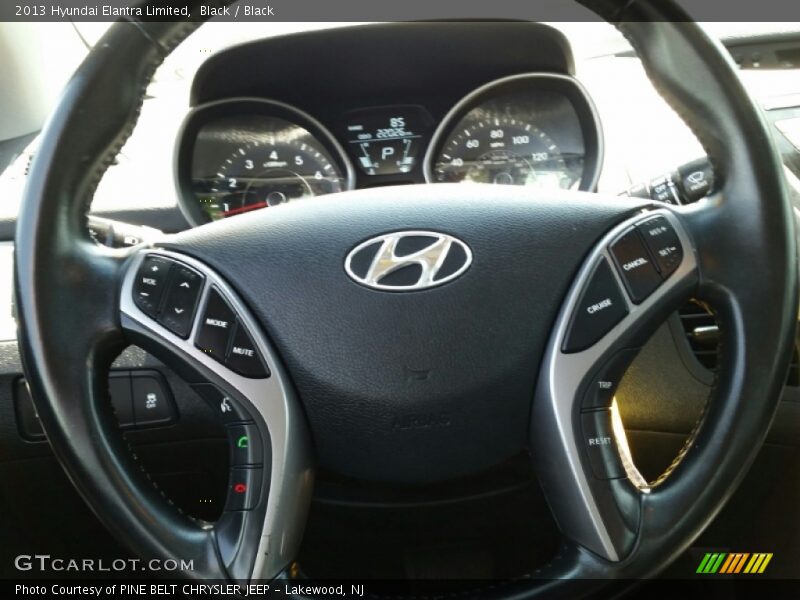 Black / Black 2013 Hyundai Elantra Limited