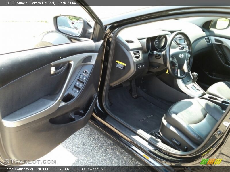 Black / Black 2013 Hyundai Elantra Limited