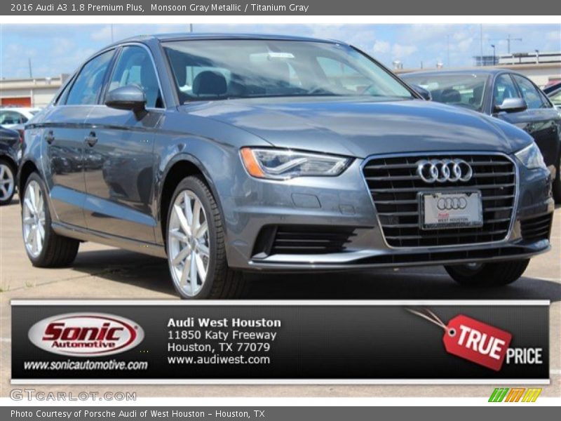 Monsoon Gray Metallic / Titanium Gray 2016 Audi A3 1.8 Premium Plus