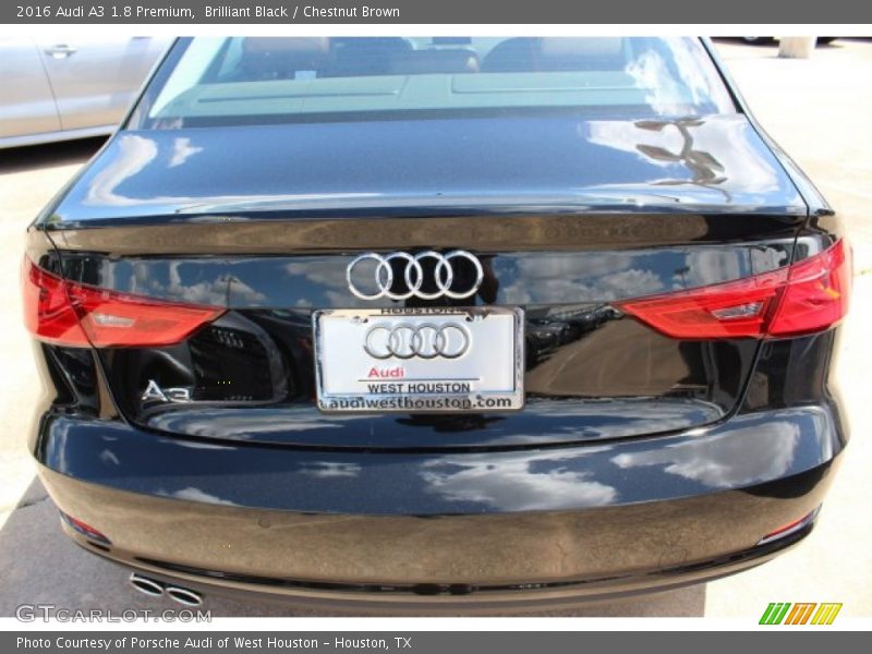 Brilliant Black / Chestnut Brown 2016 Audi A3 1.8 Premium