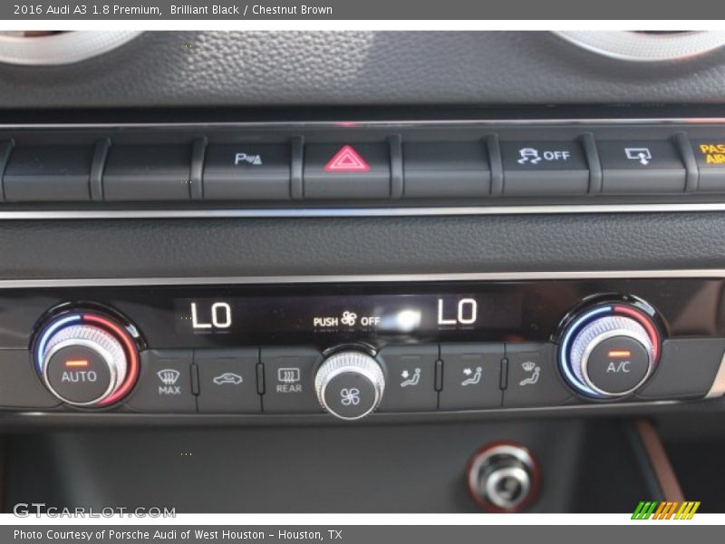 Brilliant Black / Chestnut Brown 2016 Audi A3 1.8 Premium