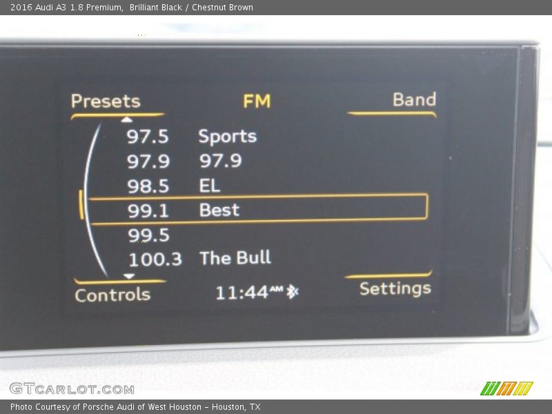 Brilliant Black / Chestnut Brown 2016 Audi A3 1.8 Premium