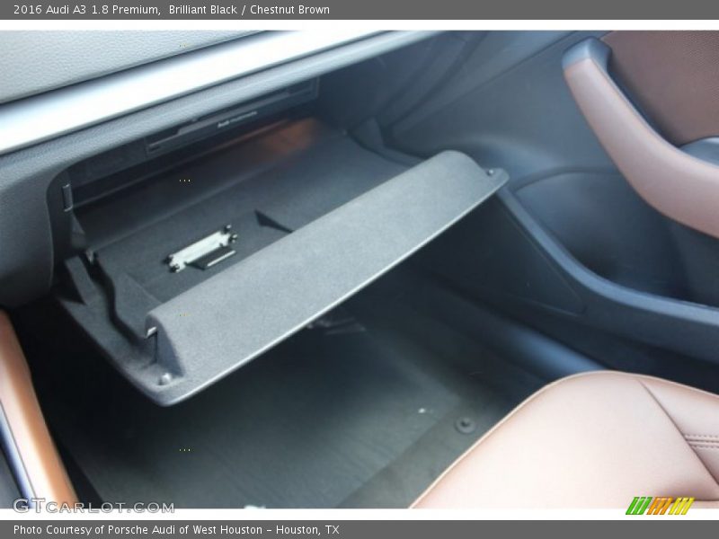 Brilliant Black / Chestnut Brown 2016 Audi A3 1.8 Premium