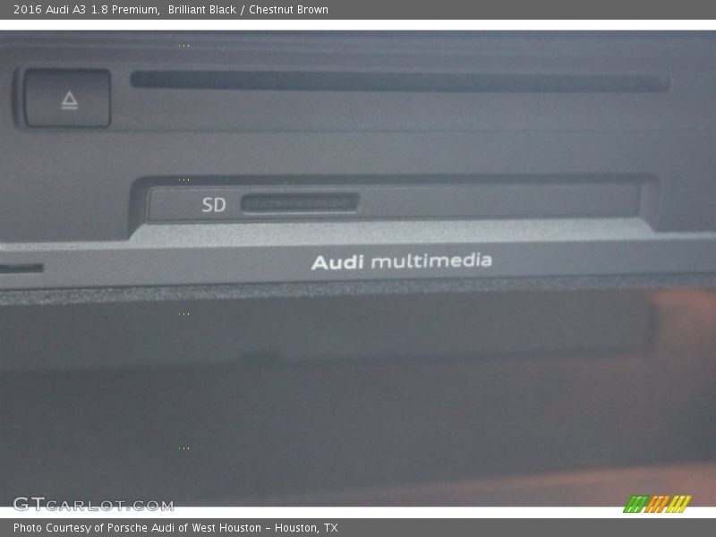 Brilliant Black / Chestnut Brown 2016 Audi A3 1.8 Premium
