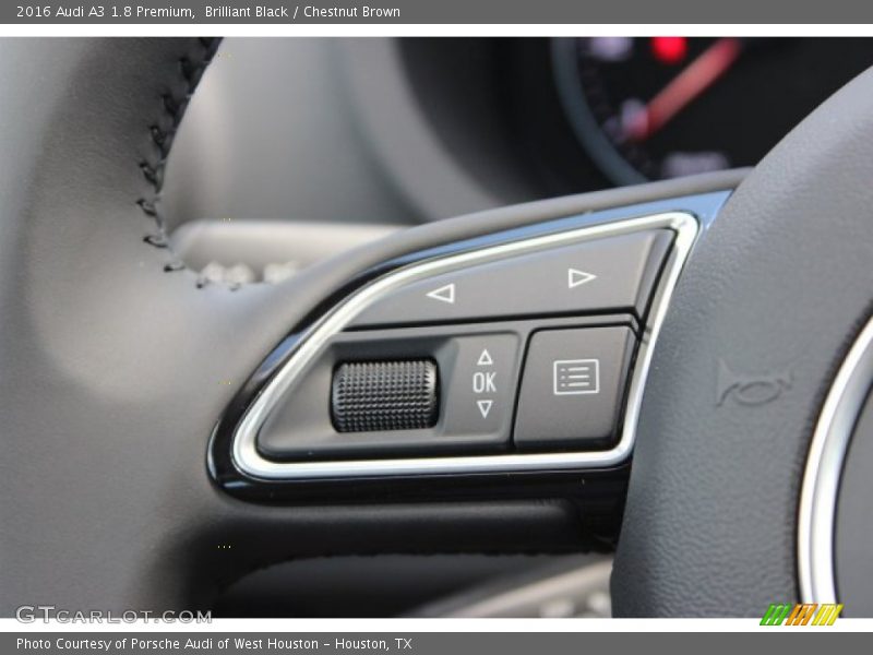 Brilliant Black / Chestnut Brown 2016 Audi A3 1.8 Premium