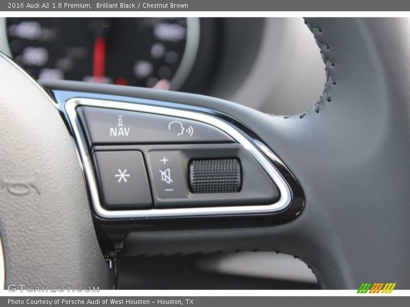 Brilliant Black / Chestnut Brown 2016 Audi A3 1.8 Premium