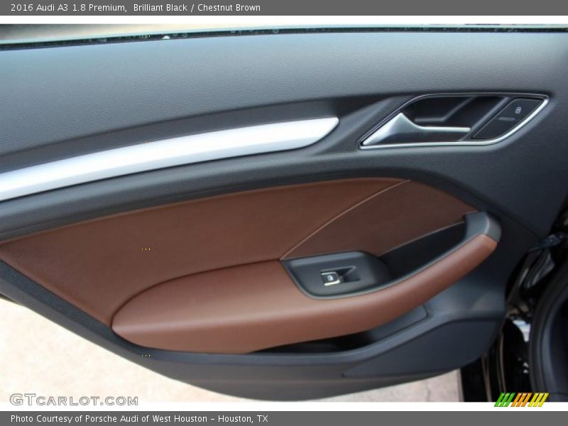 Brilliant Black / Chestnut Brown 2016 Audi A3 1.8 Premium