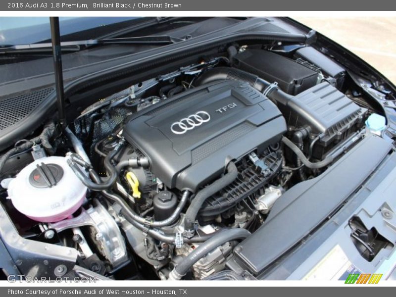 Brilliant Black / Chestnut Brown 2016 Audi A3 1.8 Premium