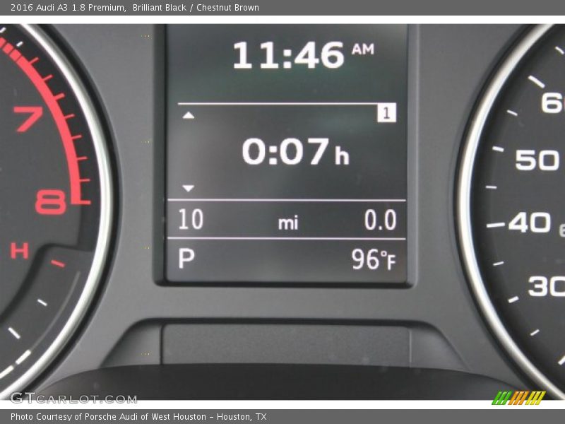 Brilliant Black / Chestnut Brown 2016 Audi A3 1.8 Premium