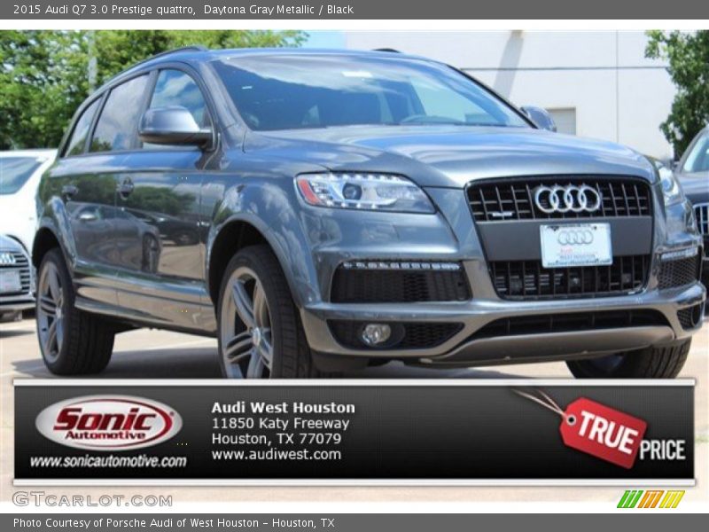 Daytona Gray Metallic / Black 2015 Audi Q7 3.0 Prestige quattro