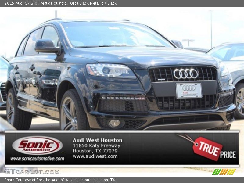 Orca Black Metallic / Black 2015 Audi Q7 3.0 Prestige quattro