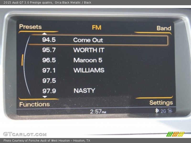 Orca Black Metallic / Black 2015 Audi Q7 3.0 Prestige quattro