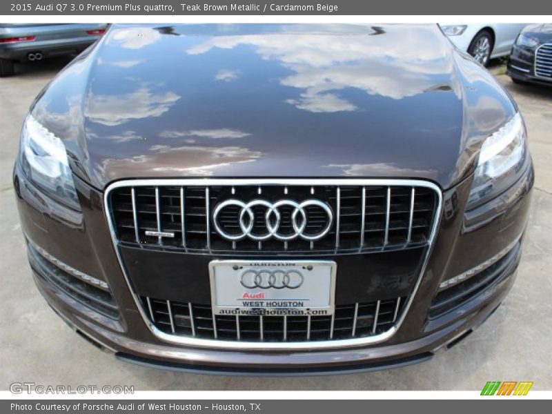Teak Brown Metallic / Cardamom Beige 2015 Audi Q7 3.0 Premium Plus quattro