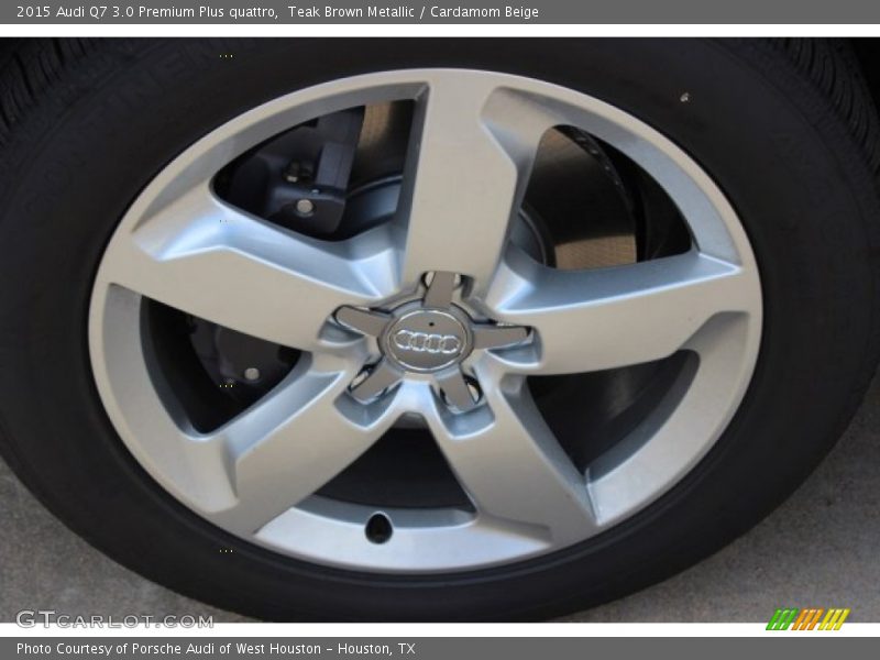 Teak Brown Metallic / Cardamom Beige 2015 Audi Q7 3.0 Premium Plus quattro