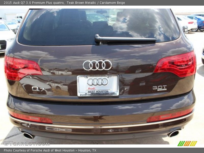 Teak Brown Metallic / Cardamom Beige 2015 Audi Q7 3.0 Premium Plus quattro