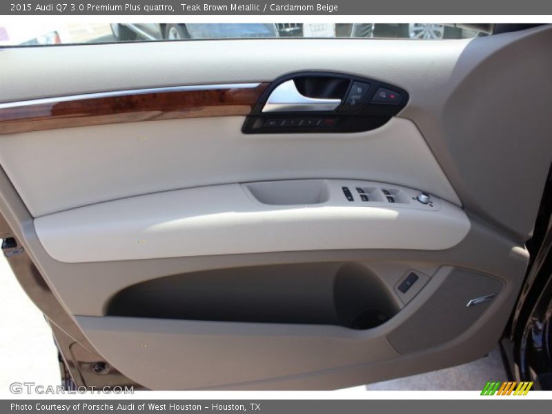 Teak Brown Metallic / Cardamom Beige 2015 Audi Q7 3.0 Premium Plus quattro