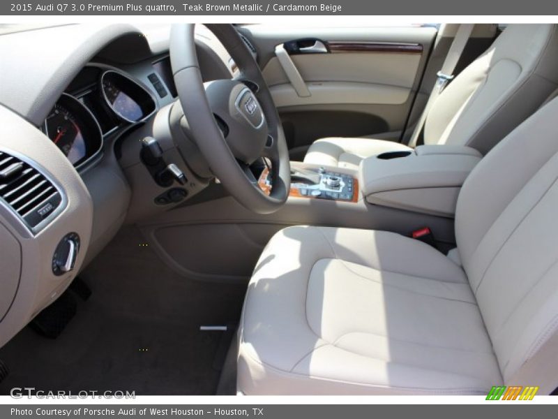 Teak Brown Metallic / Cardamom Beige 2015 Audi Q7 3.0 Premium Plus quattro