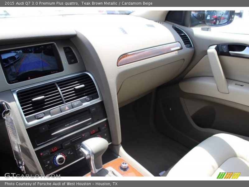 Teak Brown Metallic / Cardamom Beige 2015 Audi Q7 3.0 Premium Plus quattro