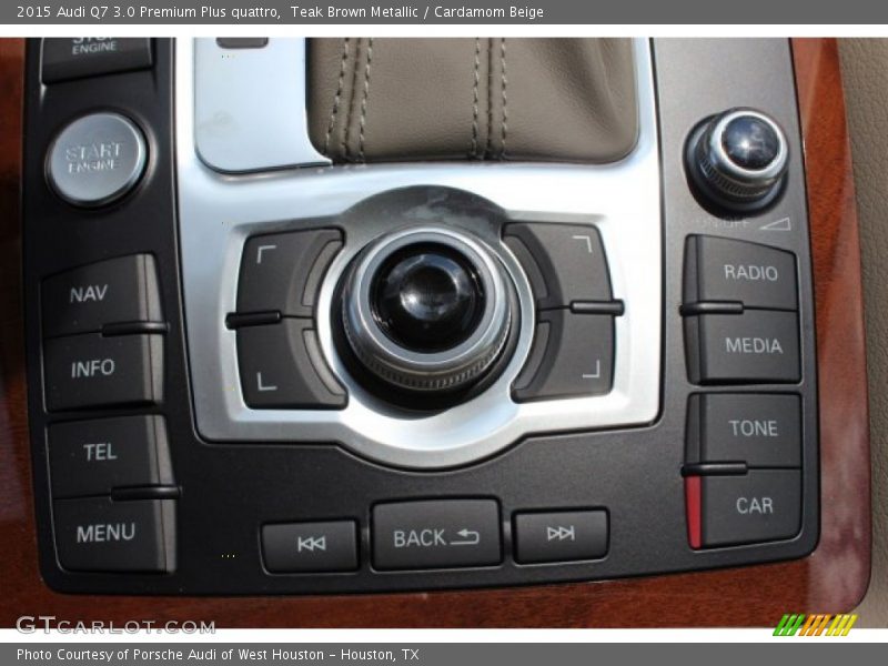 Teak Brown Metallic / Cardamom Beige 2015 Audi Q7 3.0 Premium Plus quattro