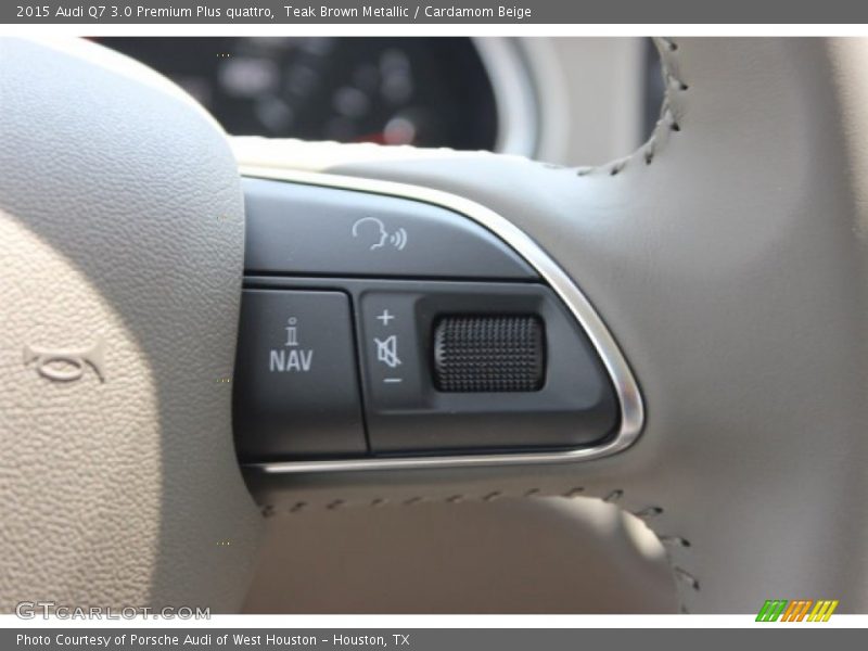 Teak Brown Metallic / Cardamom Beige 2015 Audi Q7 3.0 Premium Plus quattro
