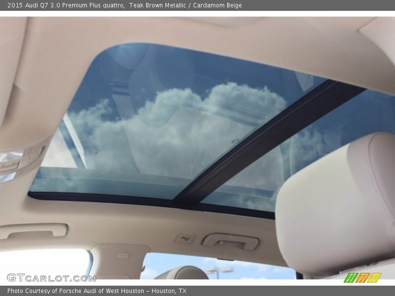 Teak Brown Metallic / Cardamom Beige 2015 Audi Q7 3.0 Premium Plus quattro