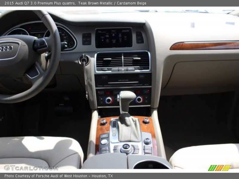 Teak Brown Metallic / Cardamom Beige 2015 Audi Q7 3.0 Premium Plus quattro