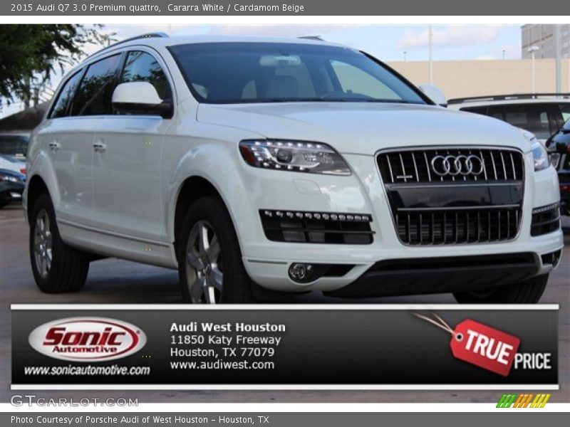 Cararra White / Cardamom Beige 2015 Audi Q7 3.0 Premium quattro
