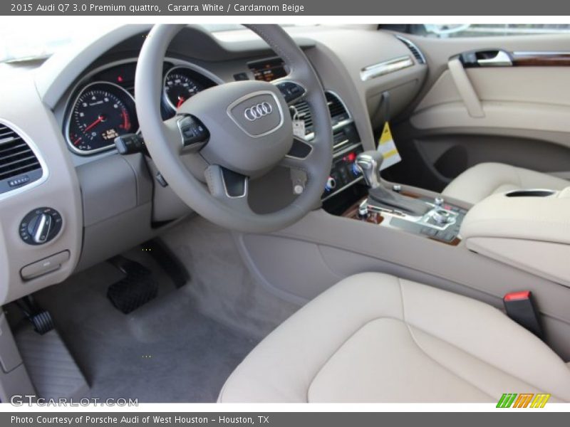 Cararra White / Cardamom Beige 2015 Audi Q7 3.0 Premium quattro