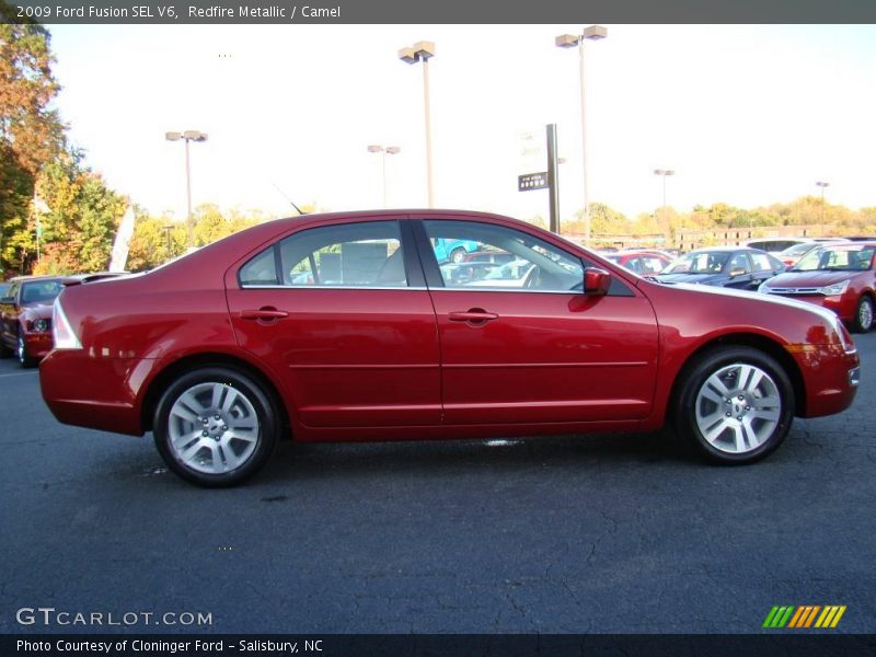 Redfire Metallic / Camel 2009 Ford Fusion SEL V6