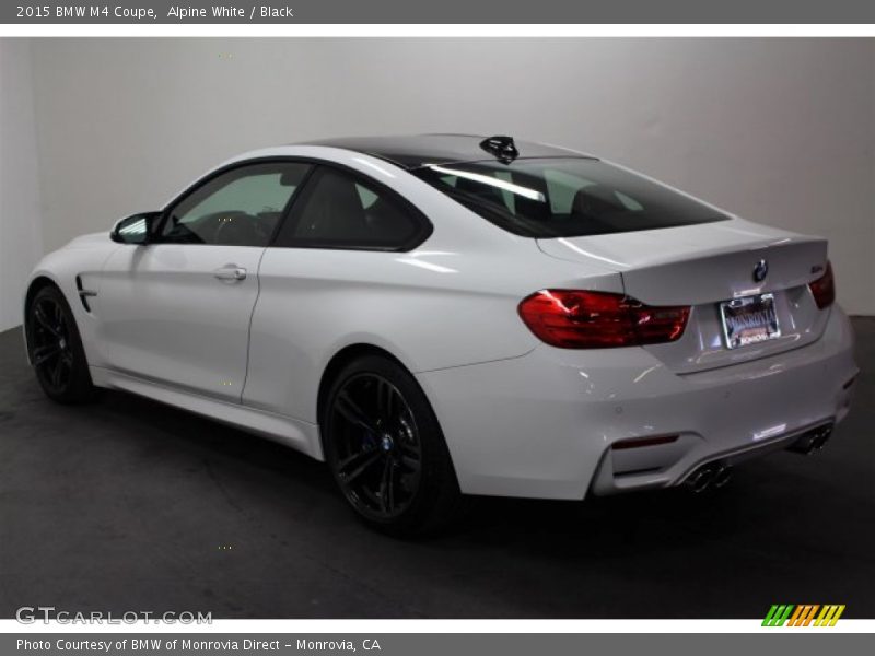 Alpine White / Black 2015 BMW M4 Coupe
