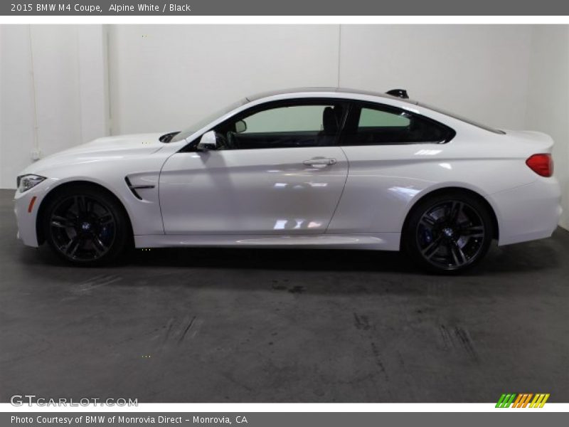 Alpine White / Black 2015 BMW M4 Coupe