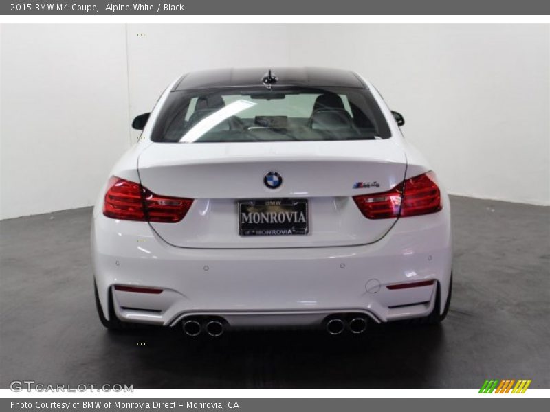Alpine White / Black 2015 BMW M4 Coupe