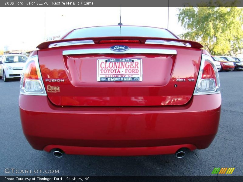 Redfire Metallic / Camel 2009 Ford Fusion SEL V6
