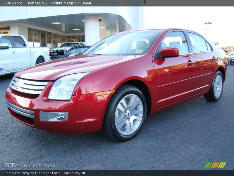 Redfire Metallic / Camel 2009 Ford Fusion SEL V6