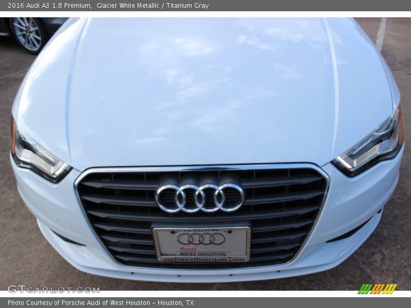 Glacier White Metallic / Titanium Gray 2016 Audi A3 1.8 Premium