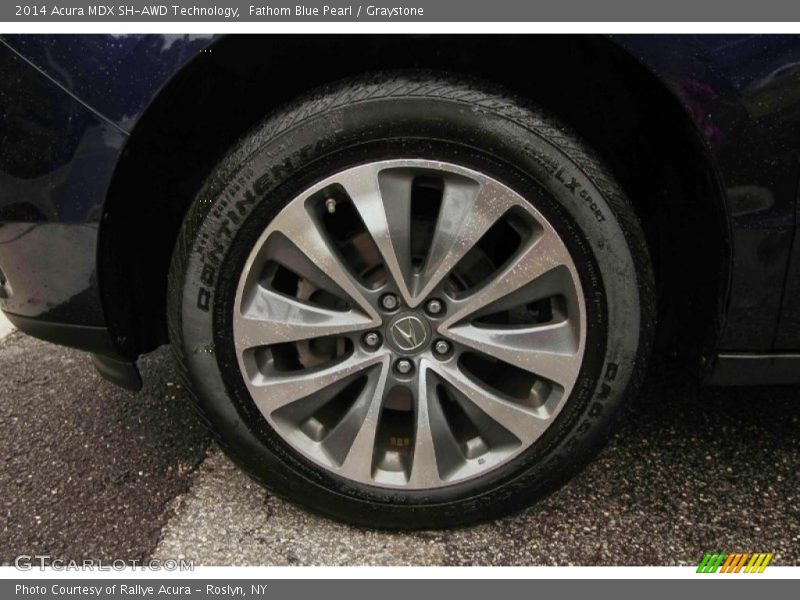 Fathom Blue Pearl / Graystone 2014 Acura MDX SH-AWD Technology