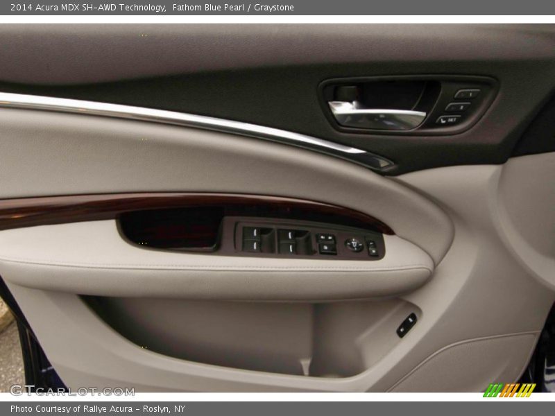 Fathom Blue Pearl / Graystone 2014 Acura MDX SH-AWD Technology
