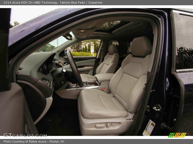 Fathom Blue Pearl / Graystone 2014 Acura MDX SH-AWD Technology