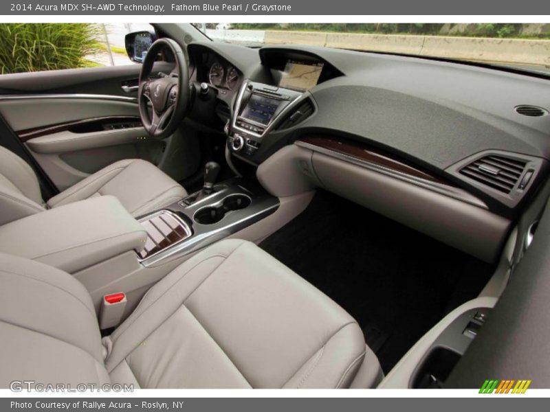 Fathom Blue Pearl / Graystone 2014 Acura MDX SH-AWD Technology