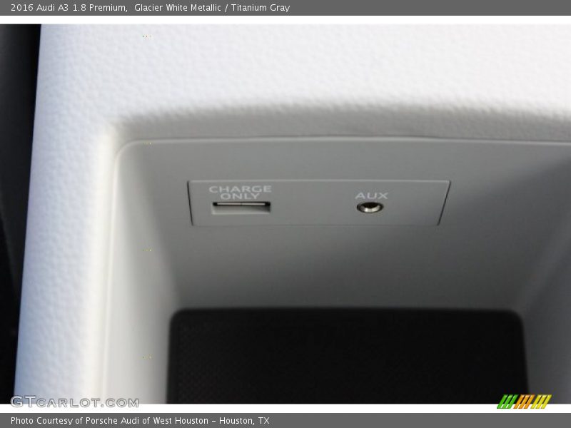 Glacier White Metallic / Titanium Gray 2016 Audi A3 1.8 Premium