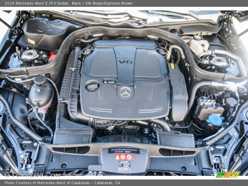Black / Silk Beige/Espresso Brown 2016 Mercedes-Benz E 350 Sedan