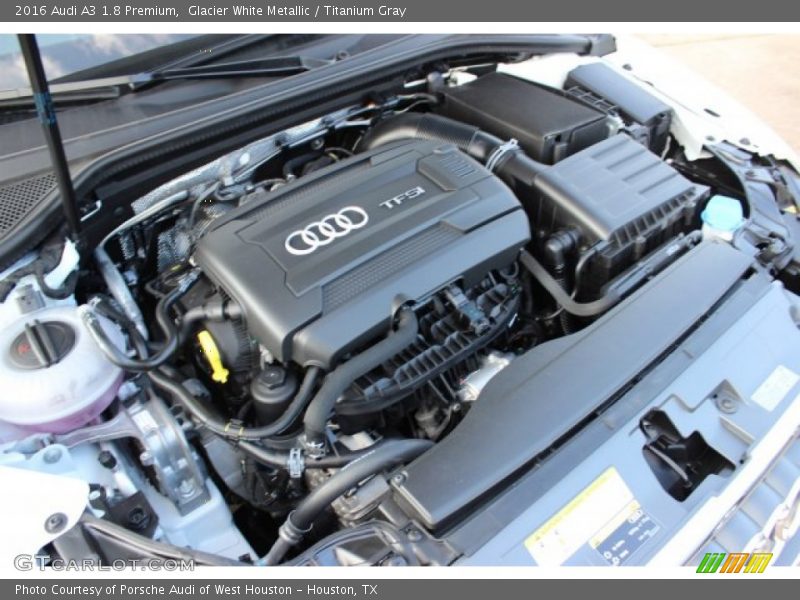 Glacier White Metallic / Titanium Gray 2016 Audi A3 1.8 Premium