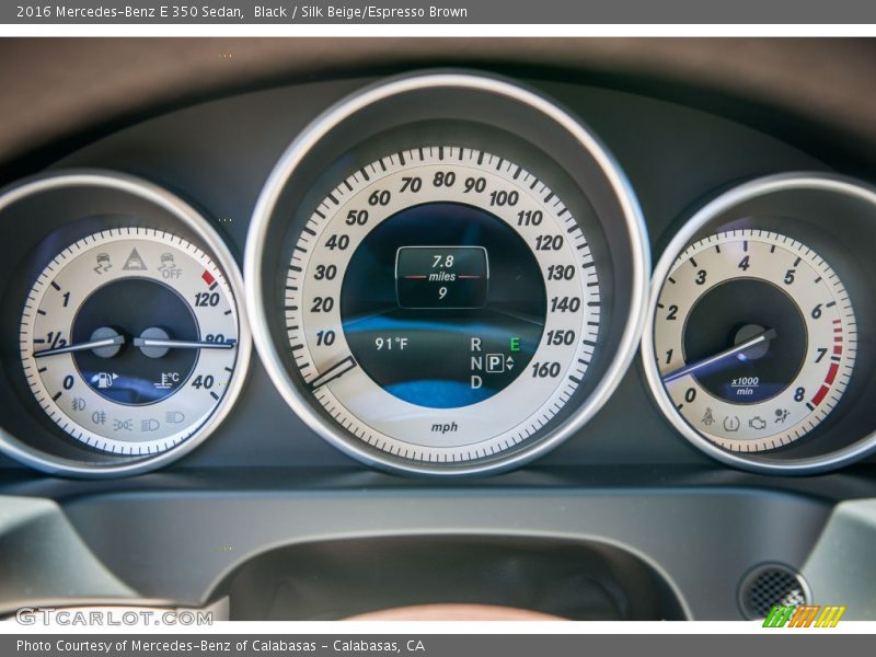 Black / Silk Beige/Espresso Brown 2016 Mercedes-Benz E 350 Sedan