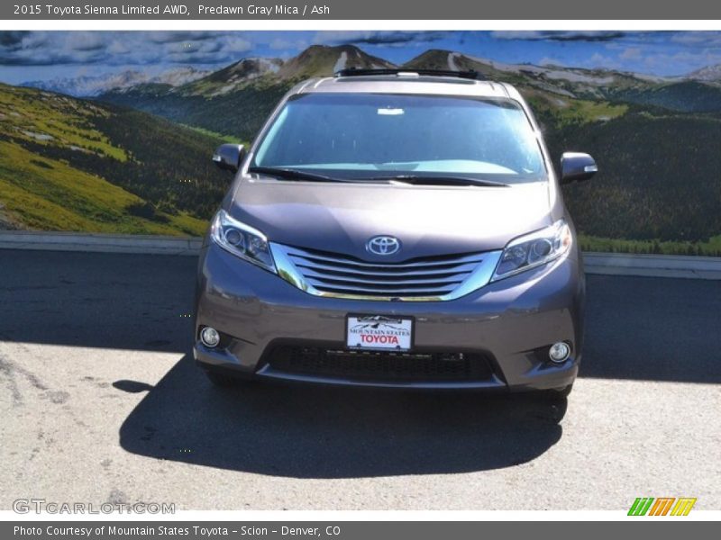 Predawn Gray Mica / Ash 2015 Toyota Sienna Limited AWD