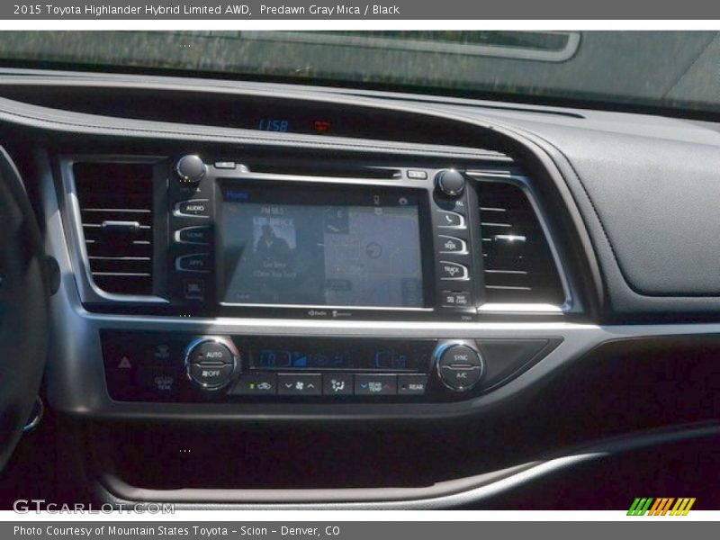 Predawn Gray Mica / Black 2015 Toyota Highlander Hybrid Limited AWD