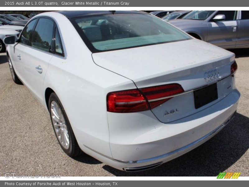 Glacier White Metallic / Titanium Gray 2015 Audi A8 L 3.0T quattro